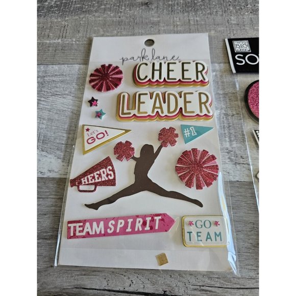 Sticker Lot Cheer Cheerleader Sports Scrapbooking 3D Stickers Jolee's RARE #57 - Picture 9 of 9
